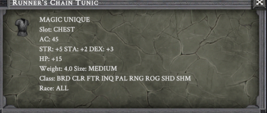 RUNNER'S CHAIN TUNIC item card